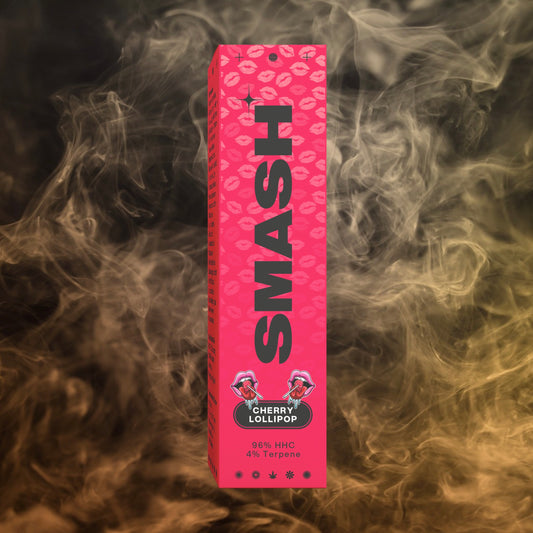 SMASH - 96 % HHC Premium Einweg Vape Cherry Lollipop